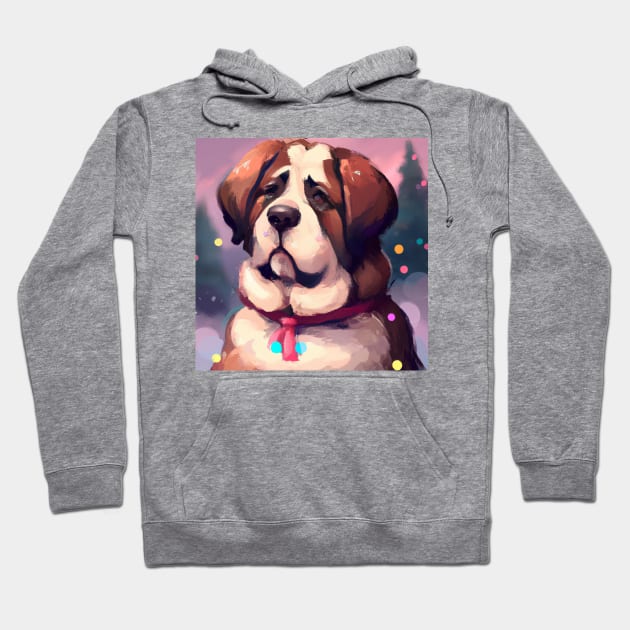 Cute St. Bernard Drawing Hoodie by Play Zoo